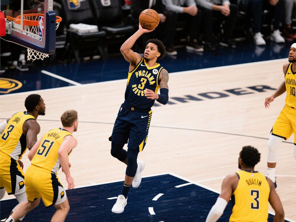 内姆布哈德三分再中！步行者首节狂砍31分